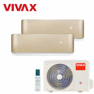 Aer Conditionat MULTISPLIT VIVAX ACP-14COFM40AERI / ACP-09CH25AERI + ACP-12CH35AERI GOLD Dublu Split Inverter