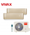 Aer Conditionat MULTISPLIT VIVAX ACP-14COFM40AERI / ACP-09CH25AERI + ACP-12CH35AERI GOLD Dublu Split Inverter