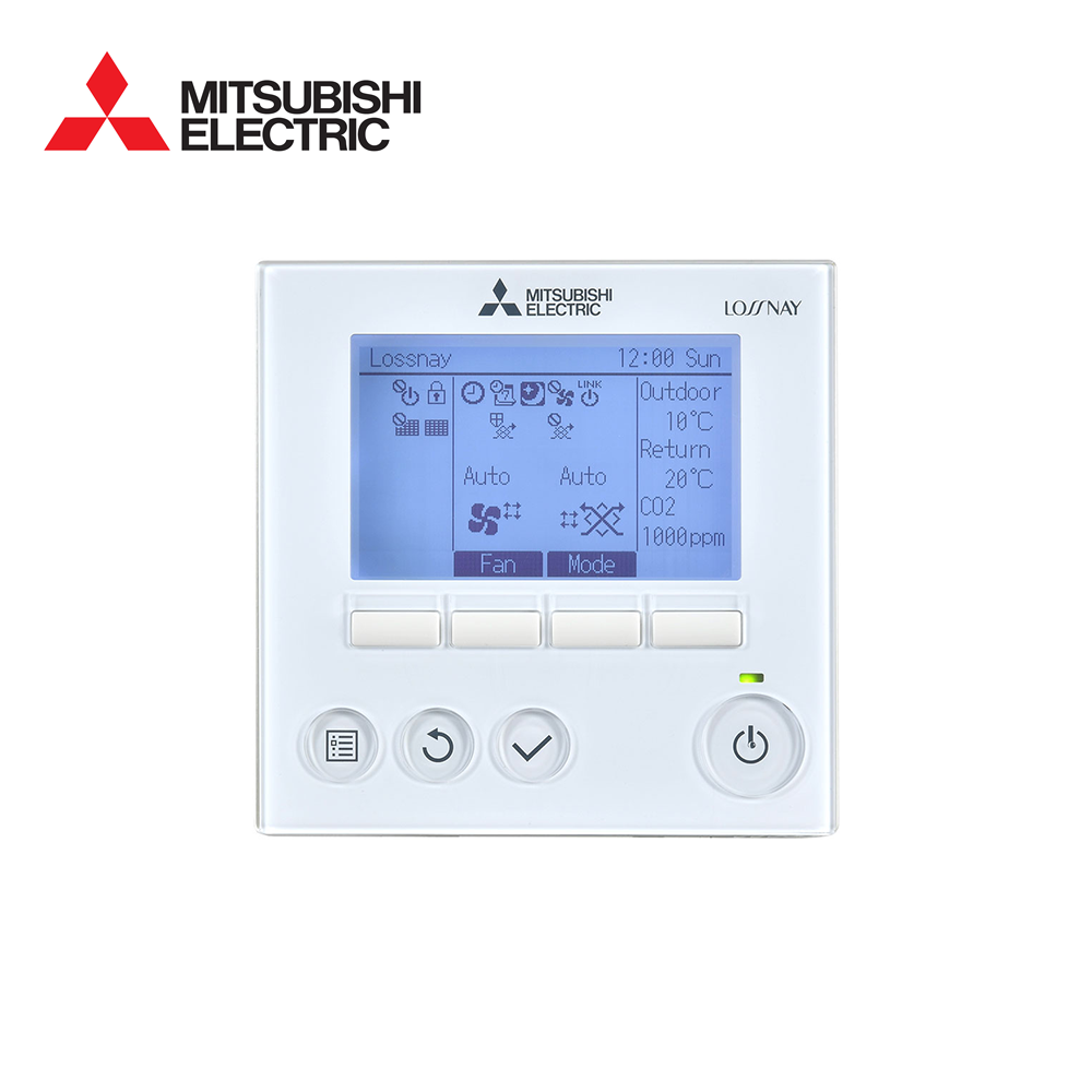 Telecomanda cu fir Mitsubishi Electric PZ-62DR-EB Seria Lossnay