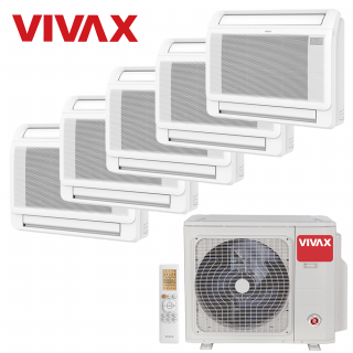 Aer Conditionat MULTISPLIT Pardoseala VIVAX ACP-42COFM123AERI / 4x ACP-09CT25AERI + ACP-12CT35AERI R32 Inverter