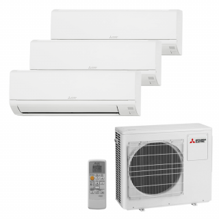 Aer Conditionat MULTISPLIT MITSUBISHI ELECTRIC MXZ-3HA50VF / 2x MSZ-DW25VF + MSZ-DW35VF Triplu Split R32 Inverter