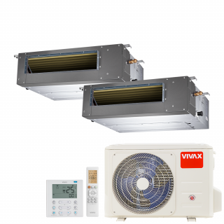 Aer Conditionat MULTISPLIT Duct VIVAX ACP-18COFM50AERI / 2x ACP-12DT35AERI R32 Dublu Split Inverter