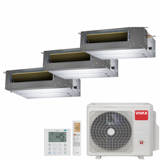 Aer Conditionat MULTISPLIT Duct VIVAX ACP-21COFM60AERI / 3x ACP-12DT35AERI R32 Triplu Split Inverter