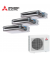Aer Conditionat MULTISPLIT Duct MITSUBISHI ELECTRIC MXZ-3F68VF / 3x SEZ-M25DA Triplu Split Inverter