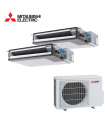 Aer Conditionat MULTISPLIT Duct MITSUBISHI ELECTRIC MXZ-2F53VF / 2x SEZ-M25DA Dublu Split Inverter