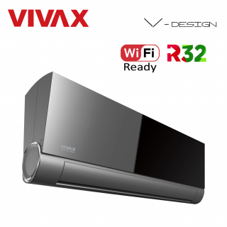 Aer Conditionat VIVAX V-Design ACP-09CH25AEVI GREY MIRROR Wi-Fi Ready R32 Inverter 9000 BTU/h