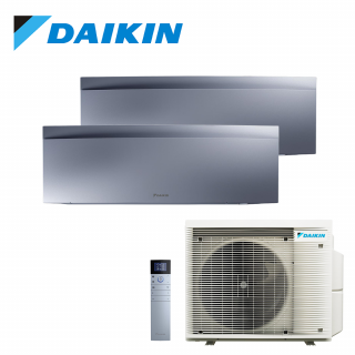 Aer Conditionat MULTISPLIT DAIKIN Emura 2MXM40A / 2x FTXJ25AS Wi-Fi Silver R32 Dublu Split Inverter