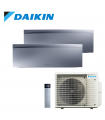 Aer Conditionat MULTISPLIT DAIKIN Emura 2MXM50A / FTXJ25AS + FTXJ35AS Wi-Fi Silver R32 Dublu Split Inverter