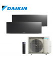 Aer Conditionat MULTISPLIT DAIKIN Emura 2MXM50A / FTXJ25AB + FTXJ25AB Wi-Fi Black R32 Dublu Split Inverter