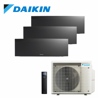 Aer Conditionat MULTISPLIT DAIKIN Emura 3MXM68A / 2x FTXJ25AB + FTXJ35AB Wi-Fi Black R32 Triplu Split Inverter