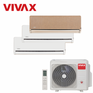 Aer Conditionat MULTISPLIT VIVAX ACP-27COFM79AERI / 2x ACP-09CH25AEHI WHITE + ACP-12CH35AEHI GOLD Triplu Split Inverter