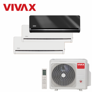 Aer Conditionat MULTISPLIT VIVAX ACP-27COFM79AERI / 2x ACP-09CH25AEHI WHITE + ACP-12CH35AEHI Gray Mirror Triplu Split Inverter