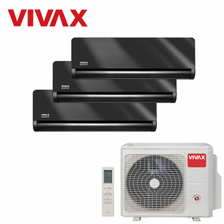 Aer Conditionat MULTISPLIT VIVAX ACP-27COFM79AERI / 2x ACP-09CH25AEHI Gray Mirror + ACP-12CH35AEHI Gray Mirror Triplu Inverter