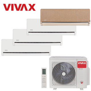 Aer Conditionat MULTISPLIT VIVAX ACP-36COFM105AERI / 3x ACP-09CH25AEHI WHITE + ACP-12CH35AEHI GOLD Inverter