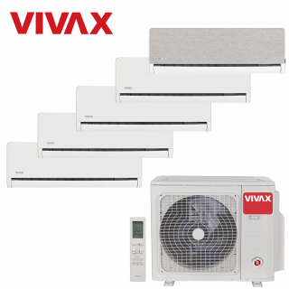 Aer Conditionat MULTISPLIT VIVAX ACP-42COFM123AERI / 4x ACP-09CH25AEHI WHITE + ACP-12CH35AEHI SILVER Inverter