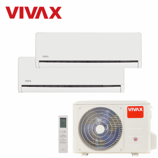 Aer Conditionat MULTISPLIT VIVAX ACP-18COFM50AERI / 2x ACP-12CH35AEHI WHITE Dublu Split Inverter