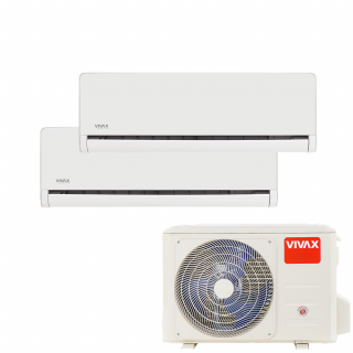 Aer Conditionat MULTISPLIT VIVAX ACP-18COFM50AERI / 2x ACP-12CH35AEHI WHITE Dublu Split Inverter