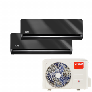 Aer Conditionat MULTISPLIT VIVAX ACP-18COFM50AERI / 2x ACP-12CH35AEHI Gray Mirror Dublu Split Inverter