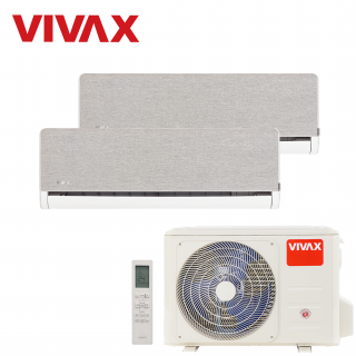 Aer Conditionat MULTISPLIT VIVAX ACP-18COFM50AERI / 2x ACP-12CH35AEHI SILVER Dublu Split Inverter