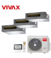 Aer Conditionat MULTISPLIT Duct VIVAX ACP-27COFM79AERI / 2x ACP-12DT35AERI + ACP-18DT50AERI R32 Triplu Split Inverter