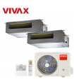Aer Conditionat MULTISPLIT Duct VIVAX ACP-18COFM50AERI / 2x ACP-12DT35AERI R32 Dublu Split Inverter