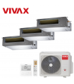 Aer Conditionat MULTISPLIT Duct VIVAX ACP-21COFM60AERI / 3x ACP-12DT35AERI R32 Triplu Split Inverter