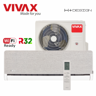 Aer Conditionat VIVAX H+Design ACP-09CH25AEHI+ Silver Wi-Fi Ready R32 Inverter 9000 BTU/h