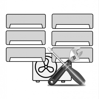 MONTAJ STANDARD AER CONDITIONAT CU 6 UNITATI INTERNE (valabil pentru Bucuresti si Ilfov)